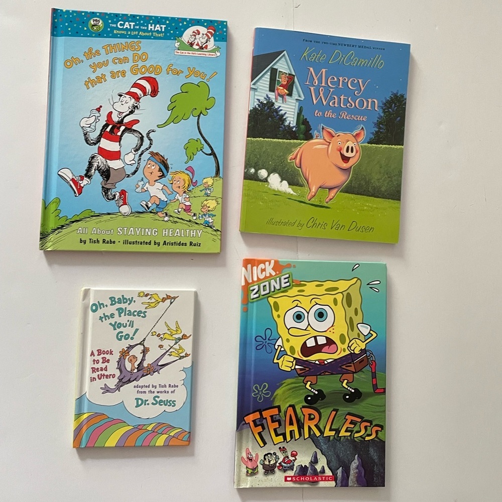 Bundle of 4 Children’s Story Books Dr. Seuss Kids Learning Books & More